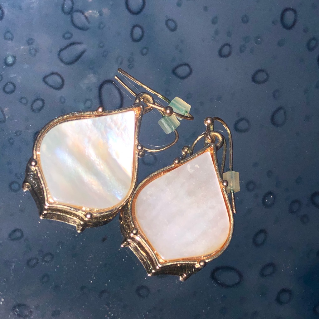 Opal Gold Drop Earrings 15$